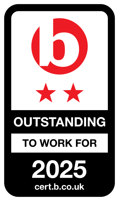 Awarded ‘Outstanding To Work For’ by Best Companies