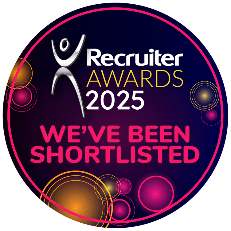 Shortlisted for the 2025 Recruiter Awards – Recruitment Agency of the Year